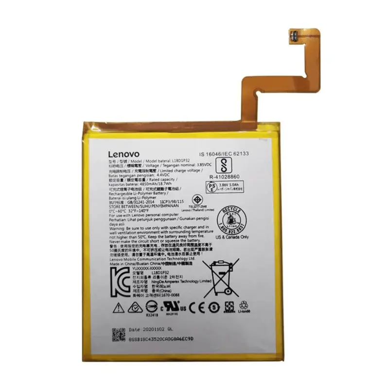 Batteria Originale Lenovo Tab M10 FHD Plus TB-X606F ZA5T0302SE