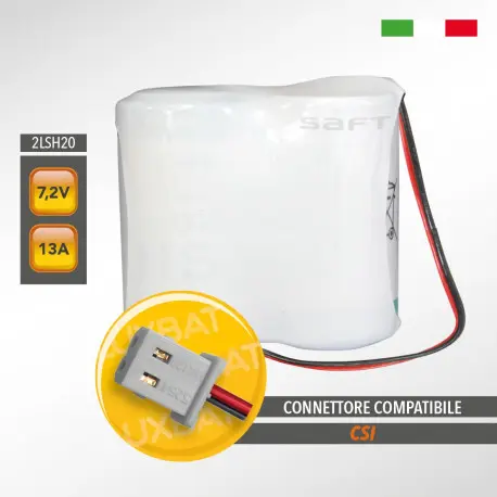 Batteria per antifurto litio 7,2 V 13 Ah d SAFT csi