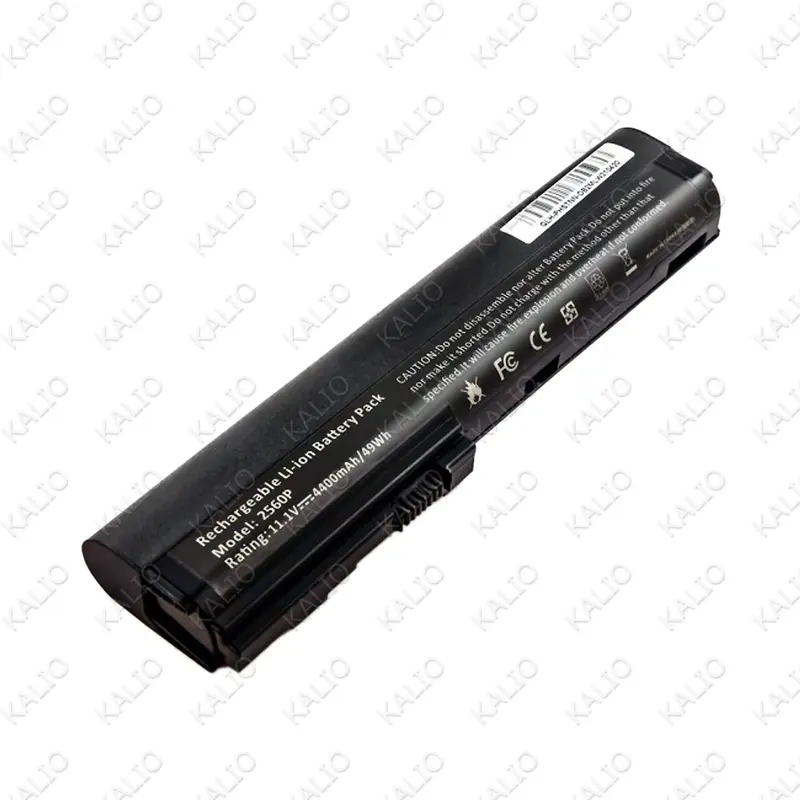Batteria per HP ELITEBOOK 2560P 2570P, LI-ION, 11,1V 4400MAH 48,8WH, NERA
