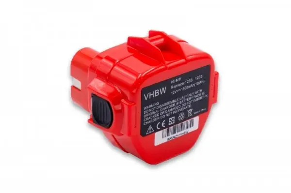Batteria per makita 1050d ecc. 12 V, 1500 mAh, Ni-MH