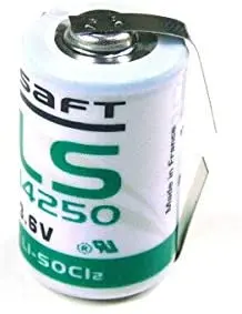 Batteria SAFT LS14250 3,6 V 1,2 Ah 1/2AA con Lamelle