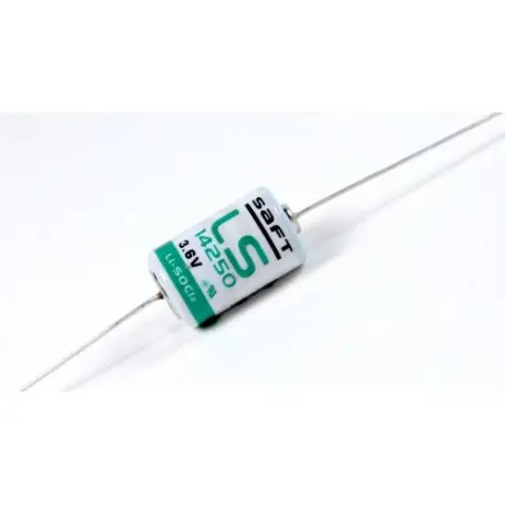 Batteria SAFT LS14250 3,6 V 1,2 Ah 1/2AA con Reofori