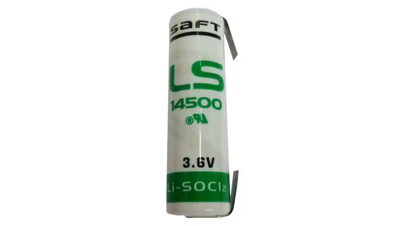 Batteria SAFT LS14500 3,6 V 2,6 Ah AA con Lamelle