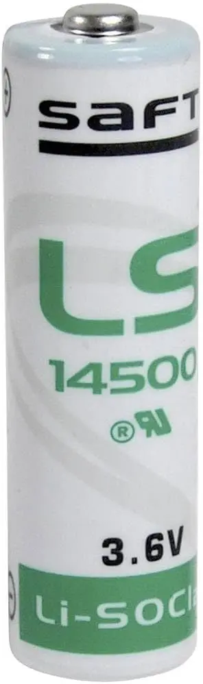 Batteria SAFT LS14500 3,6 V 2,6 Ah AA con Polo