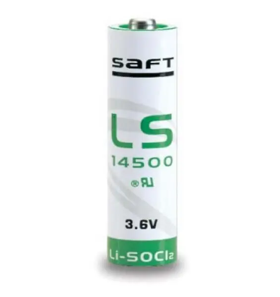 Batteria SAFT LS14500 3,6 V 2,6 Ah AA con Polo
