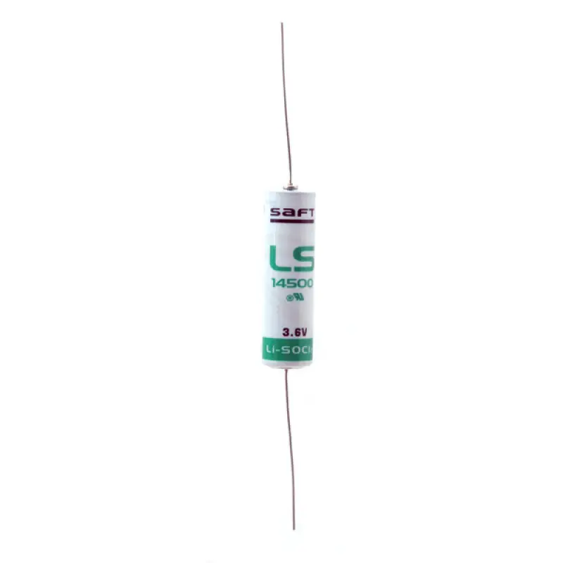 Batteria SAFT LS14500 3,6 V 2,6 Ah AA con Reofori