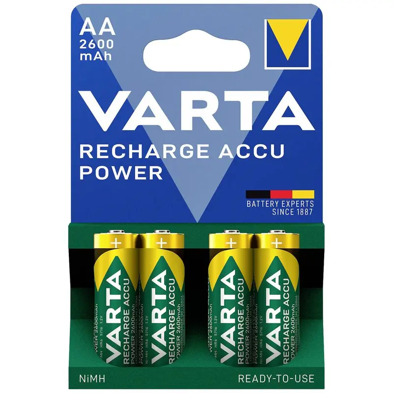 BATTERIA STILO RICARICABILE 2500MAH VARTA 4PZ