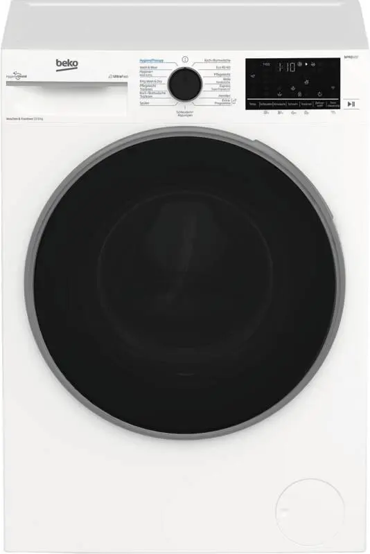 Beko B3DFT512447W lavasciuga Libera installazione Caricamento frontale Bianco
