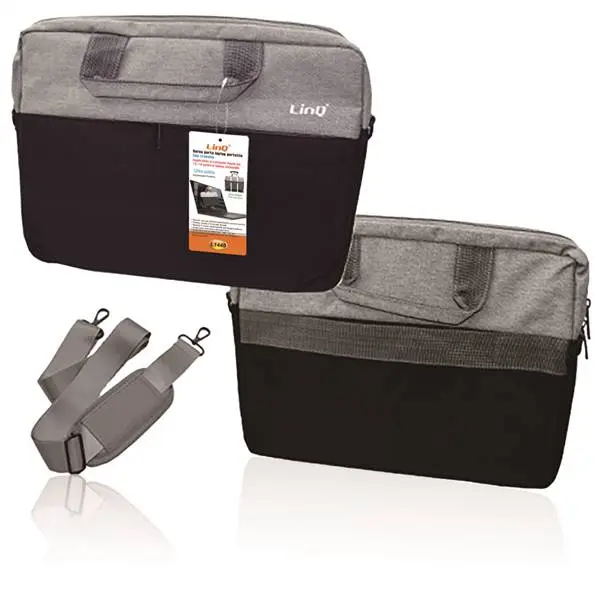 BORSA PER NOTEBOOK DA 13/14 POLLICI GRIGIO/BLUE PN