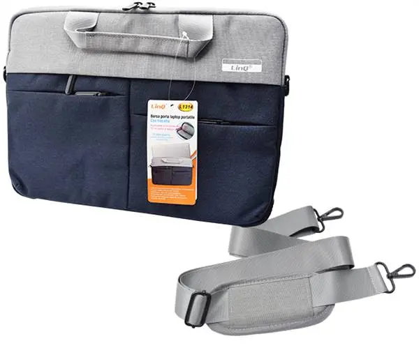 BORSA PER NOTEBOOK DA 13.3 POLLICI GRIGIO/NERA PN
