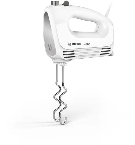 Bosch MFQ24200 Sbattitore CleverMixx 400 W Bianco, Inox spazzolato