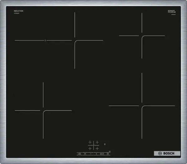 Bosch Serie 4 PIF64RBB5E piano cottura Nero Da incasso 60 cm Piano cottura a induzione 4 Fornello(i)