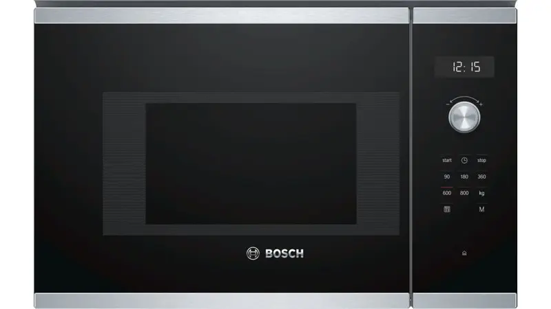 Bosch Serie 6 BFL524MS0 forno a microonde Nero, Acciaio inox Solo microonde Da incasso 20 L 800 W