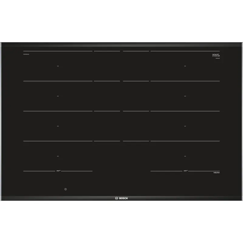Bosch Serie 8 PXY875DC1E piano cottura Nero Da incasso 81 cm Piano cottura a induzione 4 Fornello(i)