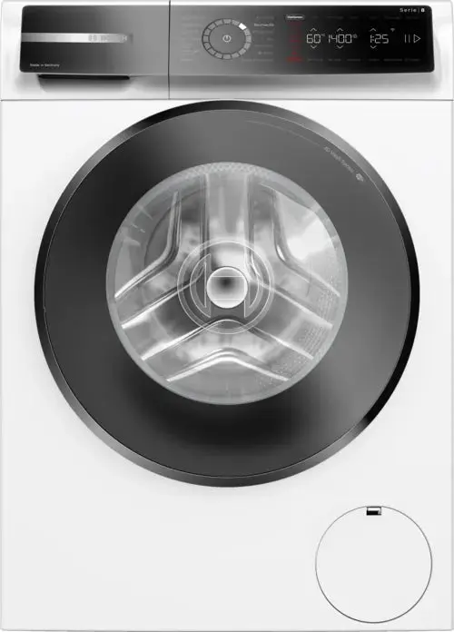 Bosch Serie 8 WGB244071 lavatrice Caricamento frontale 9 kg 1400 Giri/min Nero, Bianco