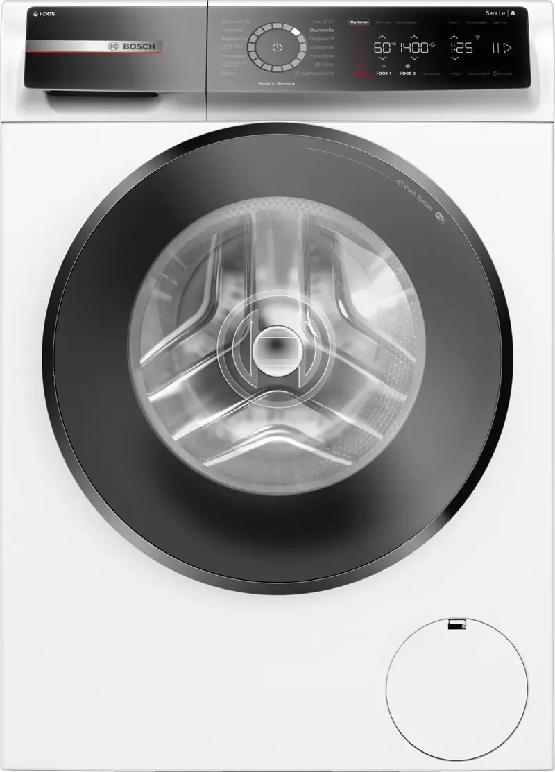 Bosch Serie 8 WGB244A40 washing machine lavatrice Caricamento frontale 9 kg 1257 Giri/min Bianco