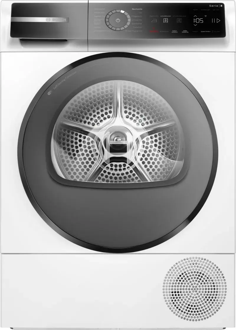 Bosch Serie 8 WQB246D41 asciugatrice Libera installazione Caricamento frontale 9 kg Bianco