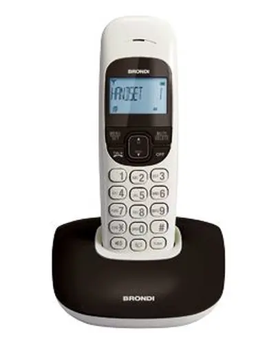 BRONDI TELEFONO CORDLESS NICE NERO/BIANCO