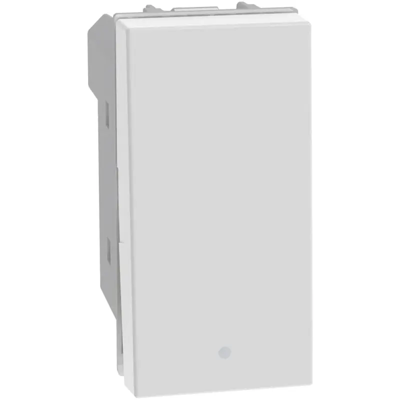 BTICINO MatixGO Invertitore basculante Bianco 1P 10AX – 250Vac - illuminabile JW4004