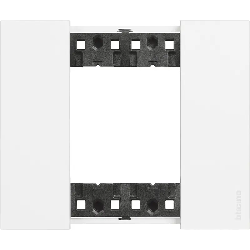 Bticino Placca Living Now 2 moduli - bianco - materiale