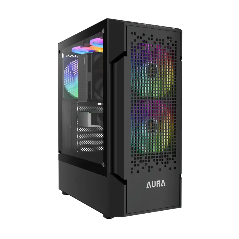 CASE PC GAMING GAMDIAS AURA GC7 TG MESH 3x120 RGB FAN
