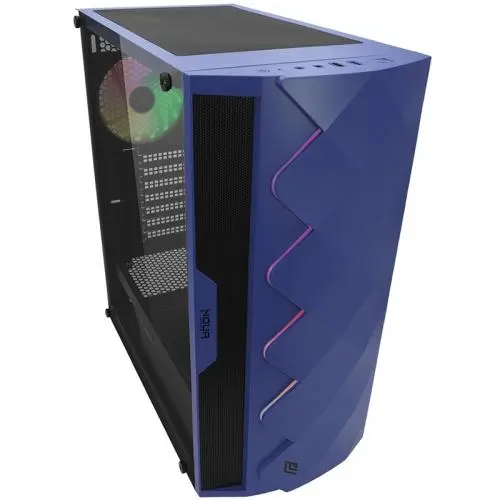 CASE PC GAMING NOUA ATX DIAMOND C10 BLU CON LED