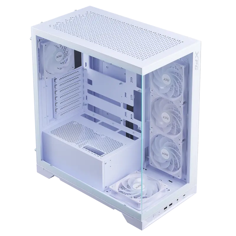 CASE PC GAMING XPG ATX INVADER X BTF CON 5 VENTOLE PREINSTALLATE EDIZIONE BIANCA