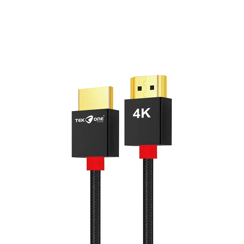 Cavo HDMI 4K TekOne 1.5m – Placcato in Oro, Trecciato, Alta Definizione