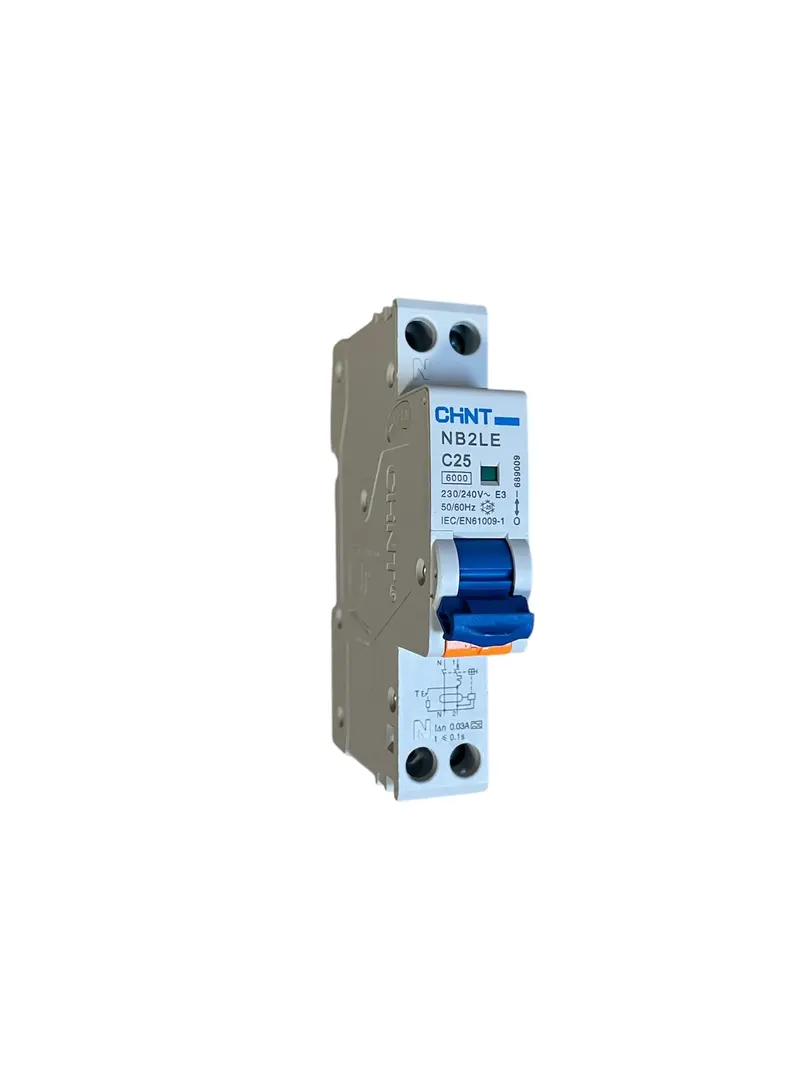 CHINT NB2LE/C25-1PN-6-AC30  25A 30mA 6ka INTERRUTTORI M/T DIFFERENZIALI 1P+N CURVA C 6kA 30mA TIPO A 1m   689009