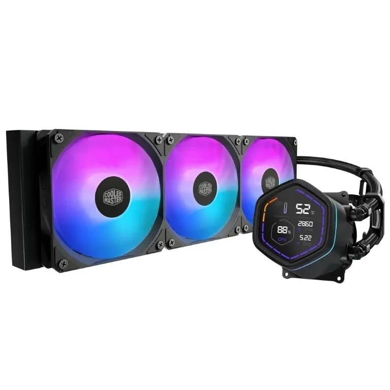 COOLER MASTER DISSIPATORE A LIQUIDO ML CORE NEX DIGITAL 360 BLACK ARGB VENTOLE 3x 120MM DISPLAY LED
