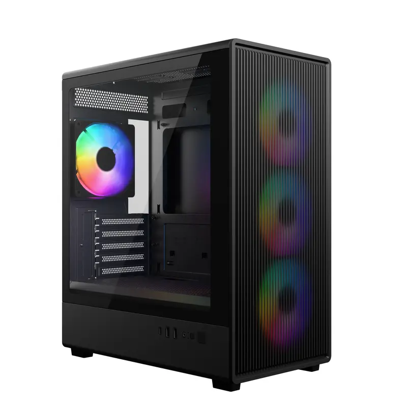 Cooler Master Elite 350 Black, mini tower supporto MB mATX/mITX, mesh, ventole 4x120mm ARGB incluse,