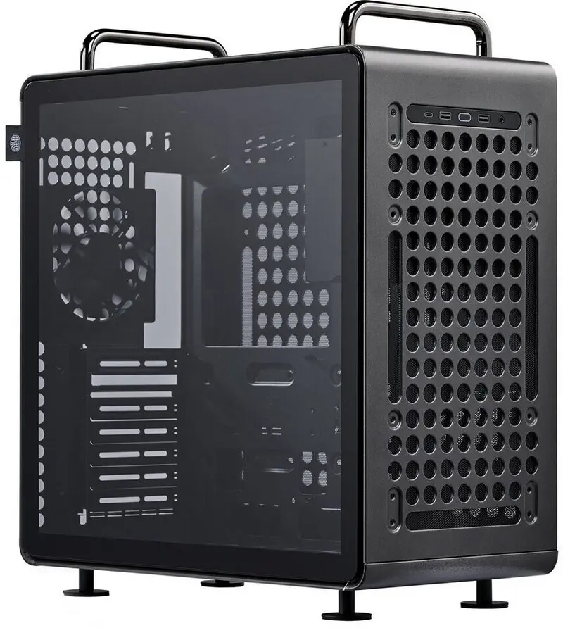 Cooler Master Qube 540 Midi Tower ATX Gehäuse Glasfenster stardust iron