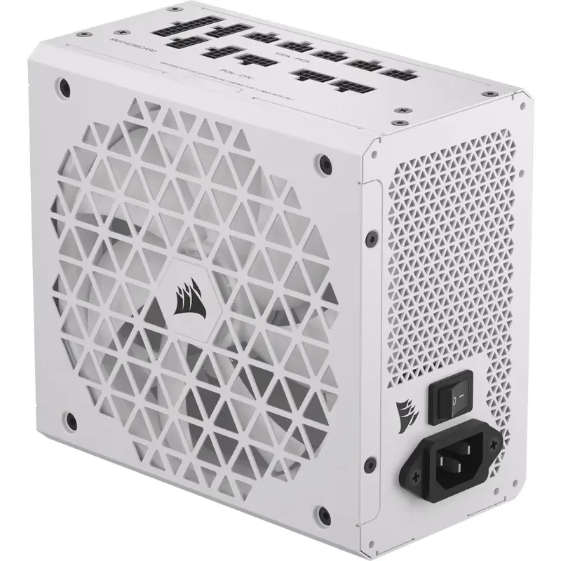 CORSAIR ALIMENTATORE, RM850E WHITE, 850 WATT, CYBENETICS GOLD CERTIFIED, FULLY MODULAR POWER SUPPLY
