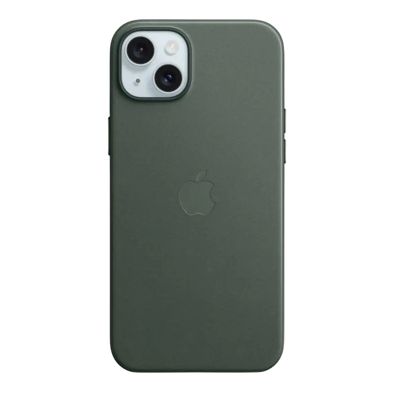 Cover Apple FineWoven MagSafe per iPhone 15 Plus – Verde