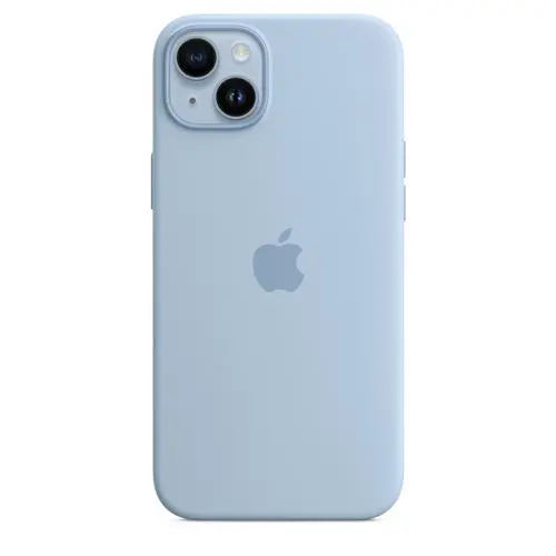 Cover Apple in silicone MagSafe per iPhone 14 Plus – Blu