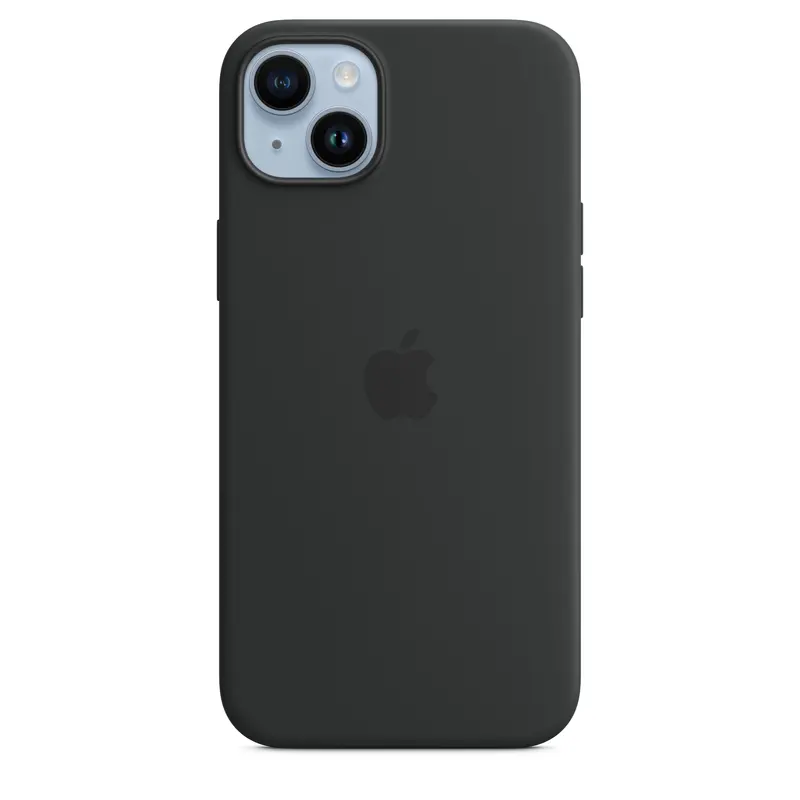 Cover Apple in silicone MagSafe per iPhone 14 Plus – Mezzanotte