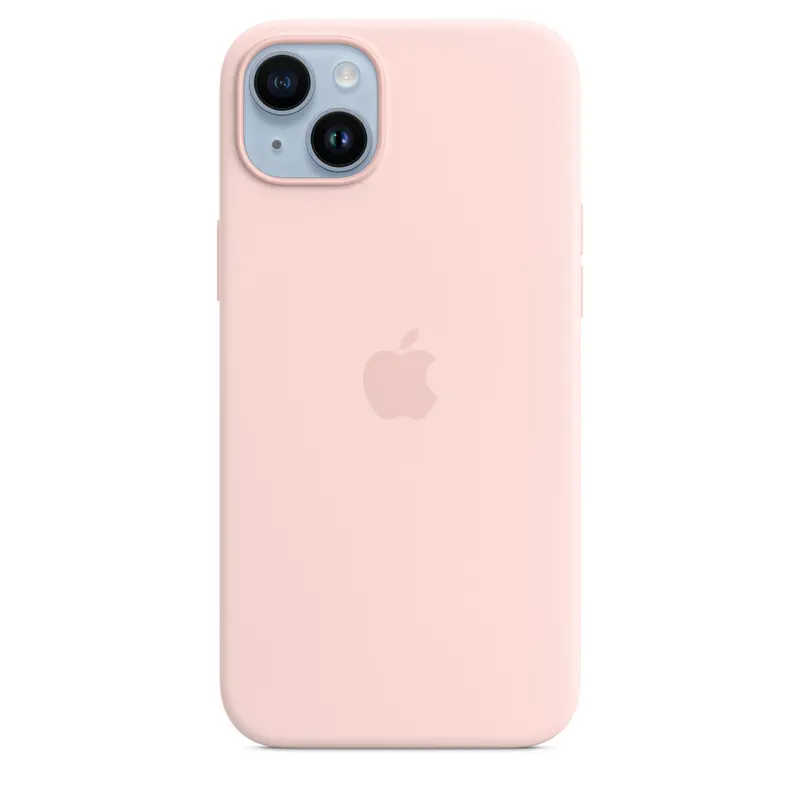 Cover Apple in silicone MagSafe per iPhone 14 Plus – Rosa