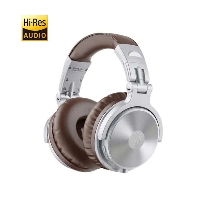 Cuffie Bluetooth Wireless Argento/Marrone OneOdio Studio C Hi-Res 5.0  ONEOPC585S