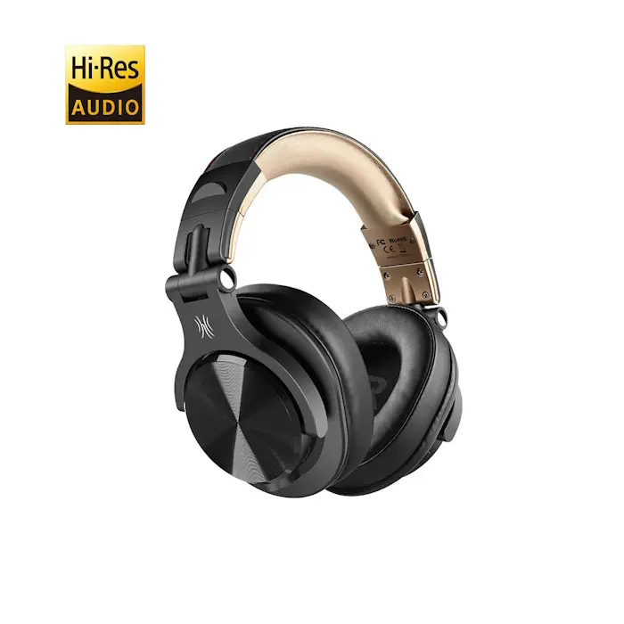 Cuffie Bluetooth Wireless Nero Oro OneOdio Fusion A70 Hi-Res , Cavo e Microfono ONEOA7035BG