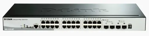 D-LINK SWITCH 28 PORTE GIGABIT 10/100/1000MBPS POE STACKABLE SMART MANAGED