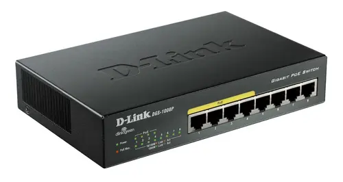 D-LINK SWITCH 8 PORTE GIGABIT 10/100/1000 DI CUI 4 POE