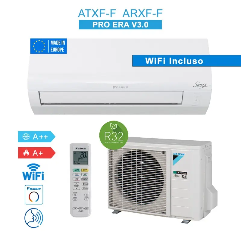 Daikin ATXF25F + ARXF25F 9000 BTU Pro Era WiFi A++ R32