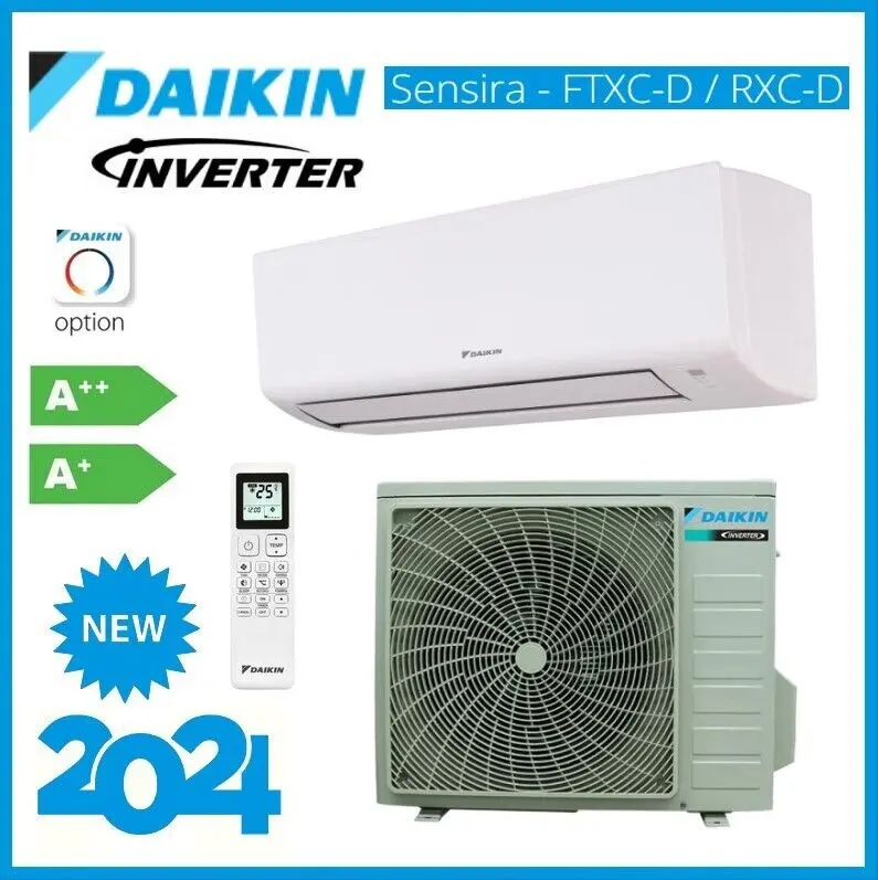 Daikin FTXC35D RTXC35D Climatizzatore Mono Split Parete Serie Sensira New Evolution 2024 Eco Plus FTXC-D BTU 12000 R-32