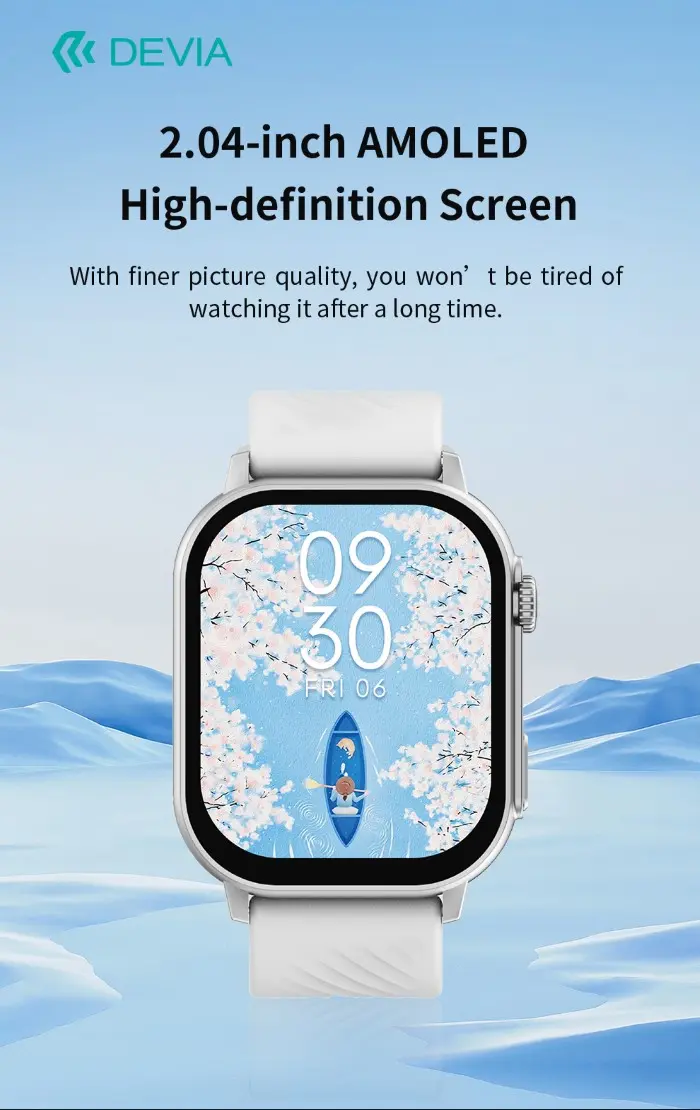 DEVIA Smart Watch AMOLED Pro2 IP67 modello ZL94 Silver