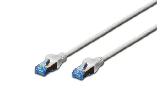 DIGITUS CAVO DI RETE F/UTP, CAT 5E, SCHERMATO, 1MT, GRIGIO