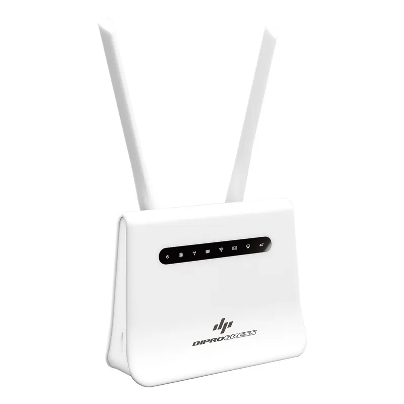 DiProgress Router Wi-Fi SIM 4G 300Mbit/s con batteria ricaricabile al litio, alimentazione fino a 14V, router per camper, router portatile con pulsante WPS