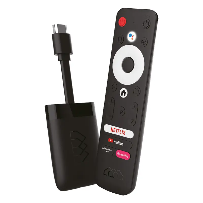 DiProgress TV Stick Decoder Android 4K Dolby Audio certificato Google, digitale terrestre dongle DPATV3 con Chromecast e Wi-fi integrato, HDMI, convertitore televisore in Smart TV