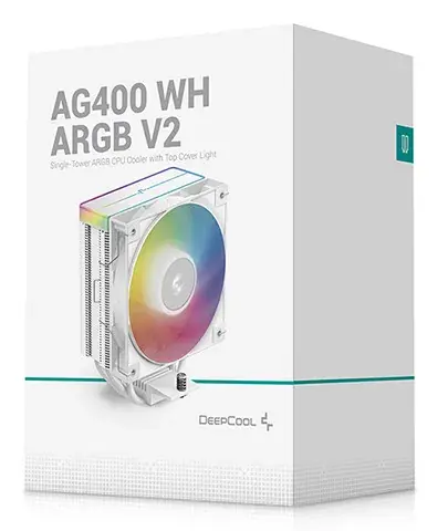 DISSIPATORE AD ARIA CPU DEEPCOOL AG400 V.2 WHITE ARGB PN
