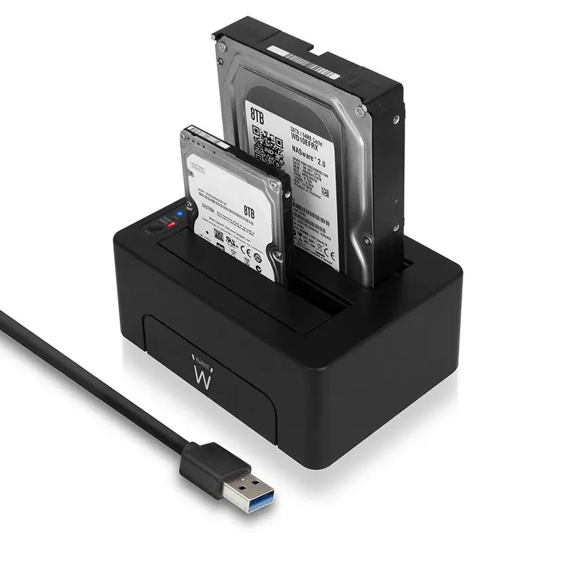 DOCKING STATION USB 3.0 SATA PER 2HDD 3.5/2.5 EWENT EW7014