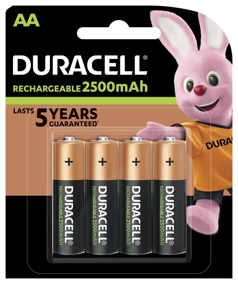 Duracell AA 2500 mAh blister 4 pz.